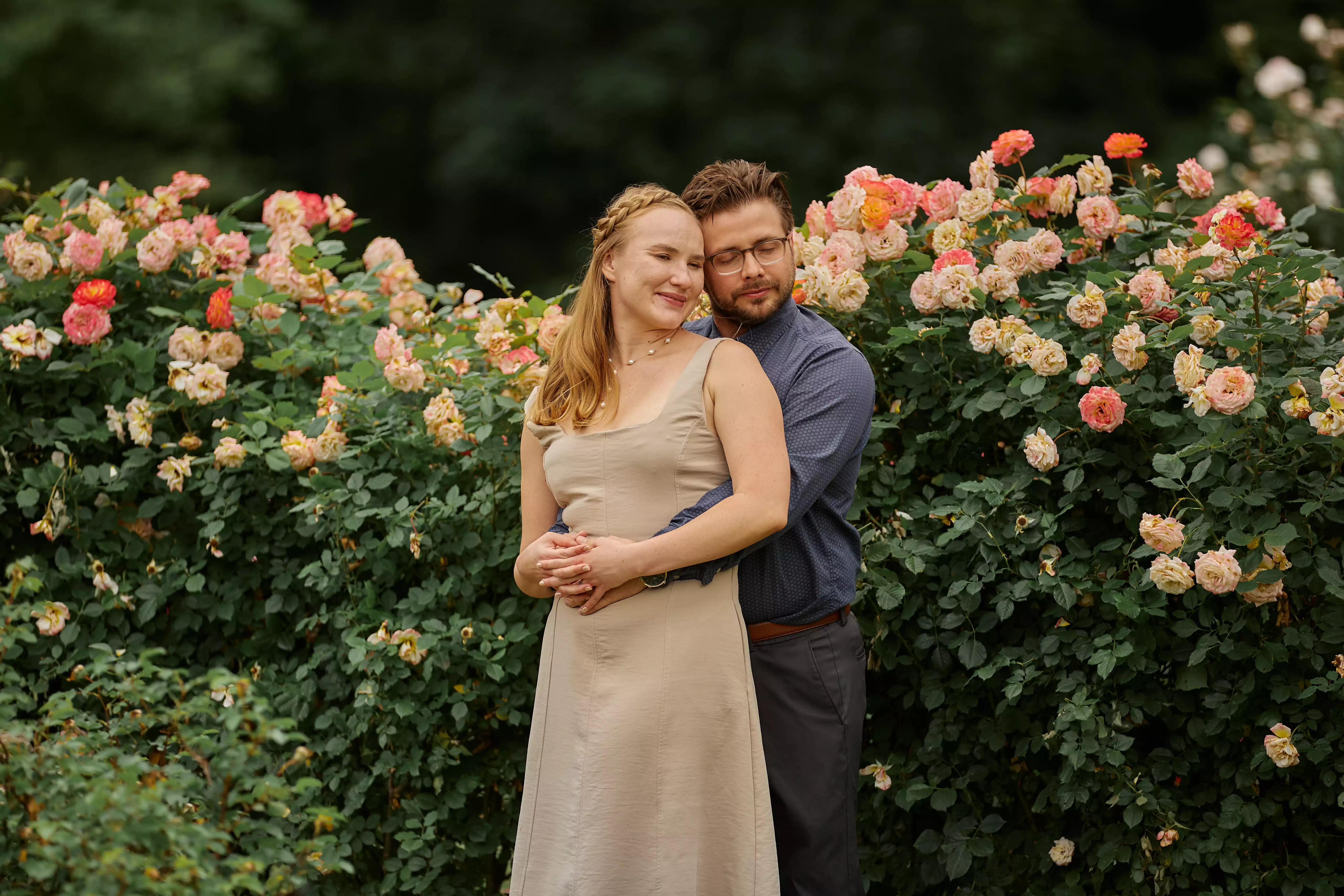 Couple in scenic backdrop
