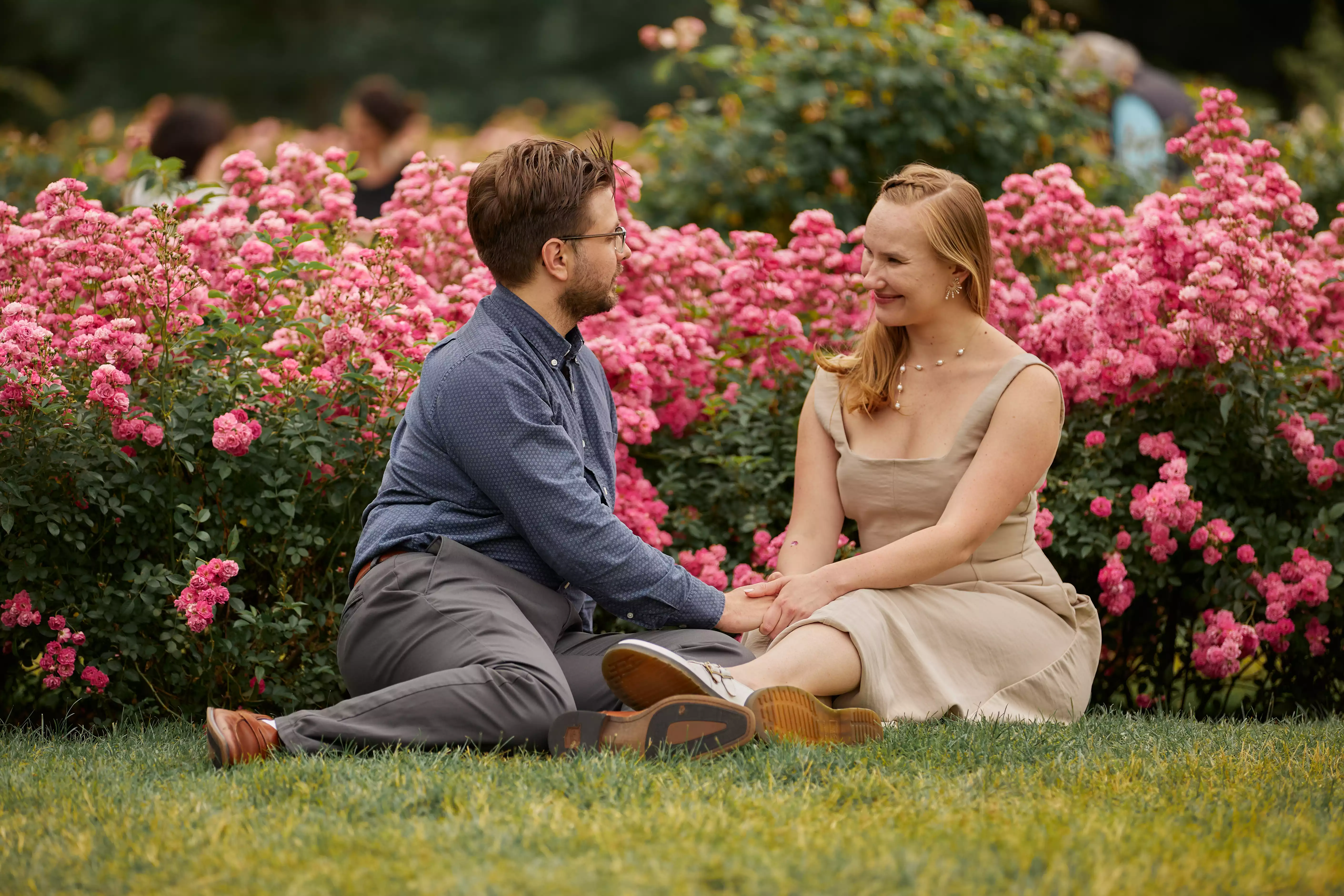 Couple portrait, intentional framing