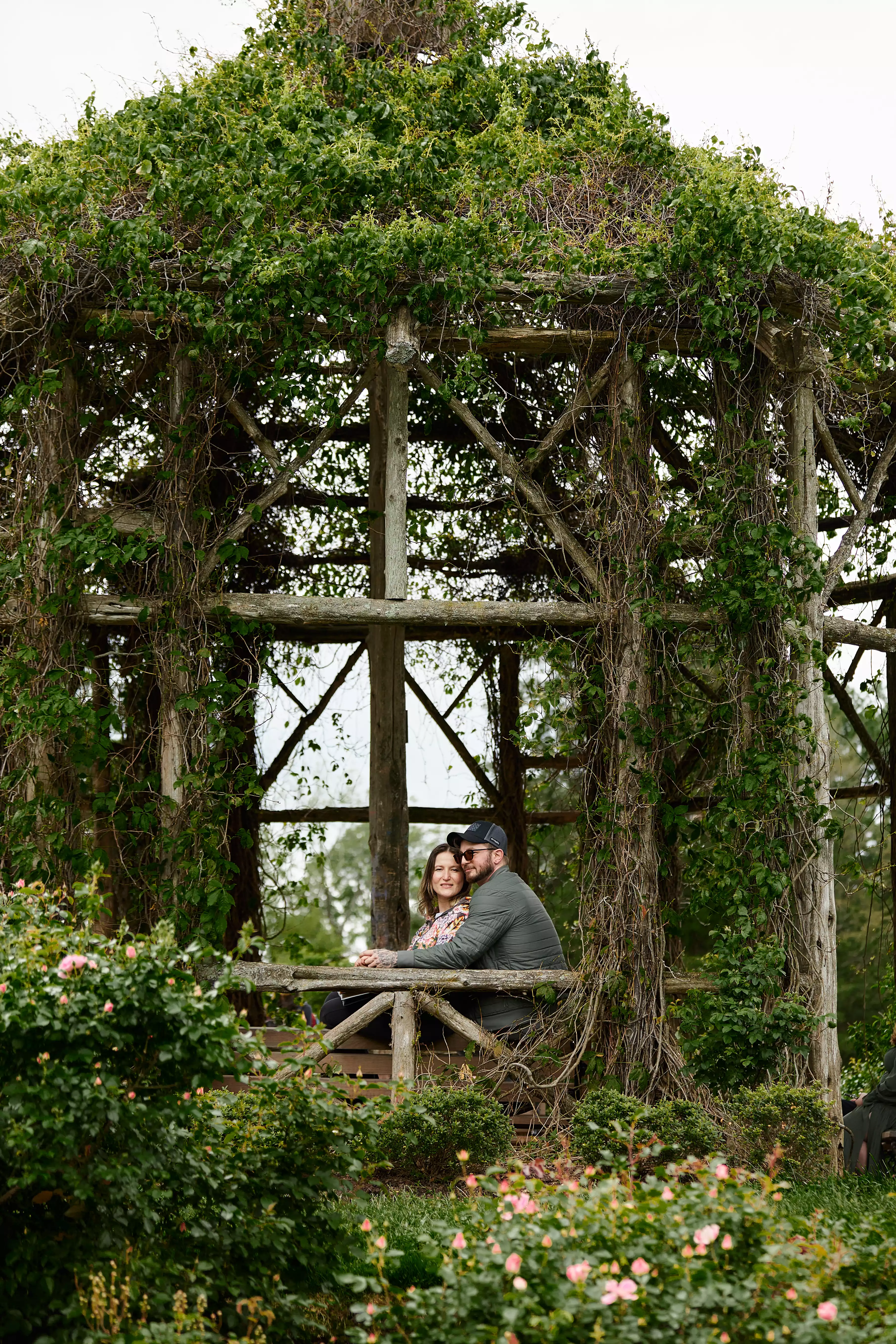 Couples session, intimate framing