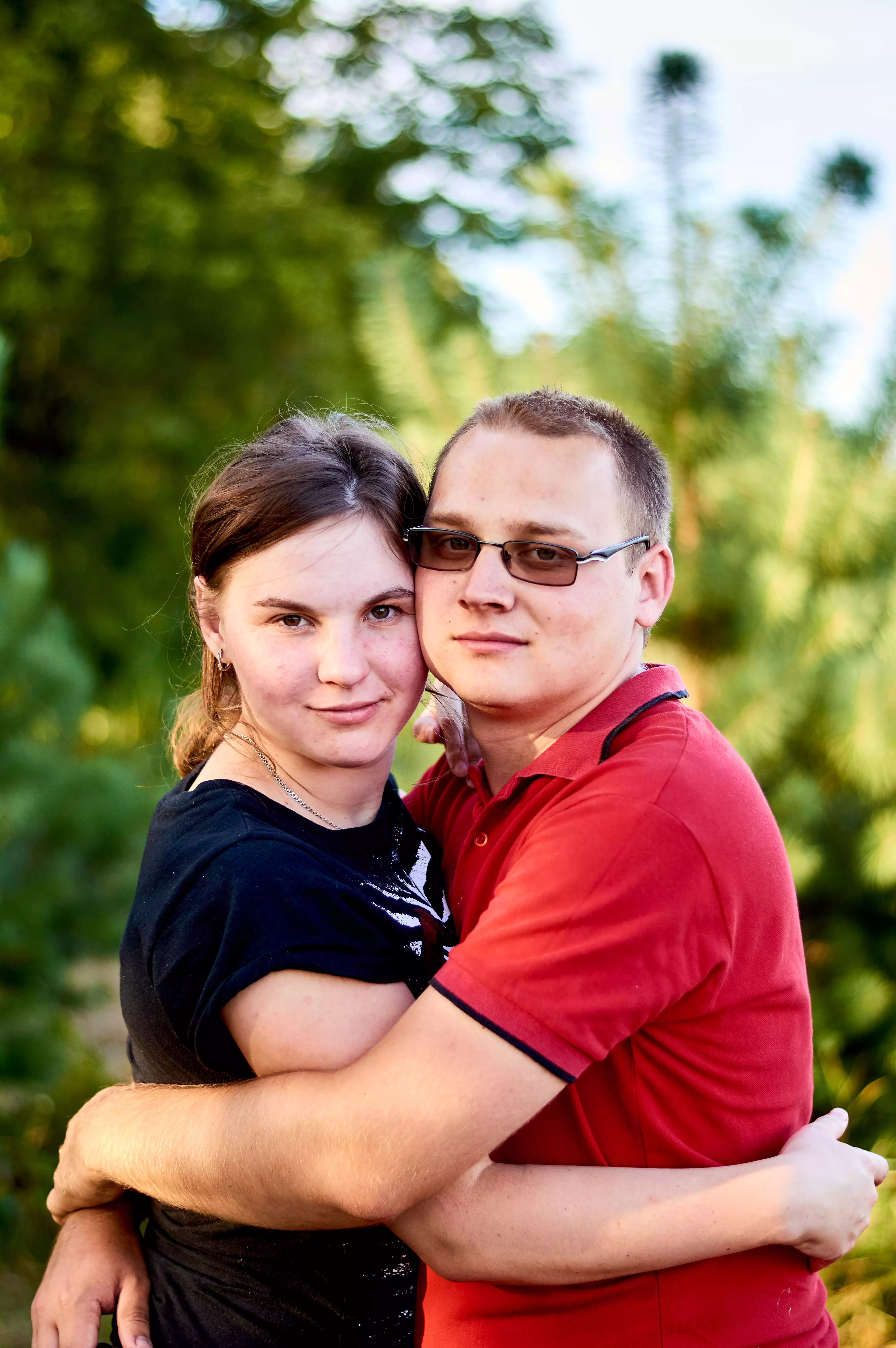 Couple portrait, natural light