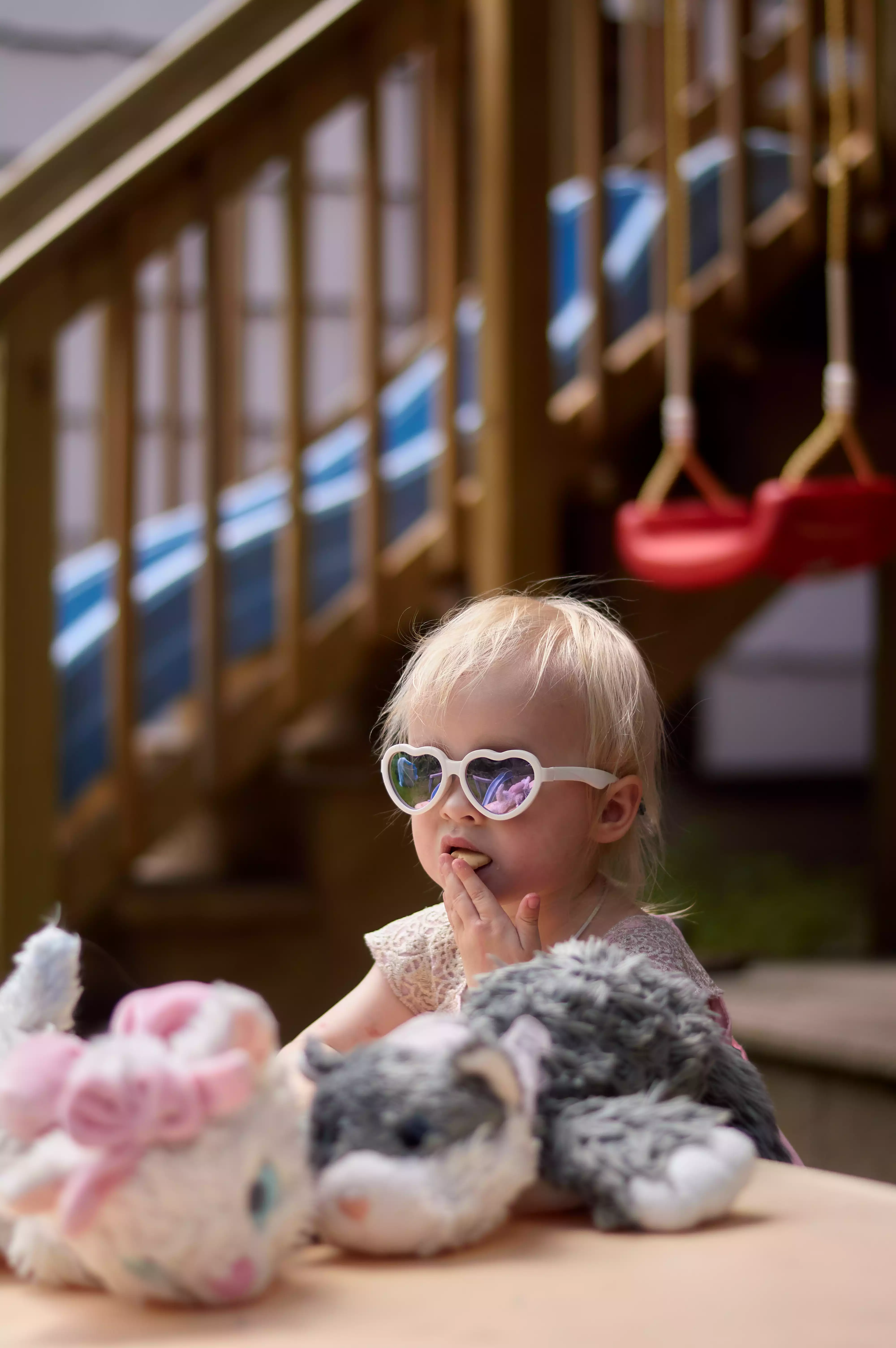 Child with playful expression